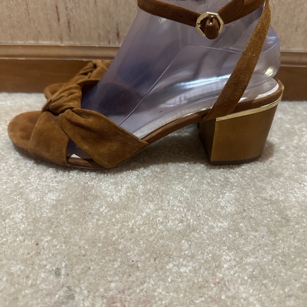 Lousie Et Cie Brown Suede Slingback Heeled Sandals Size‎ 8.5 - Picture 3 of 9